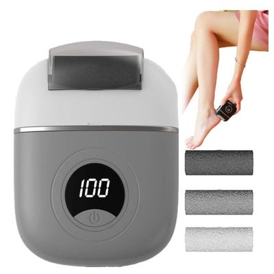 2025 New Electric Callus Remover for FeetElectric Foot Polisher,Callus Remover Foot File,USB Rechargeable Foot Repair and Grinding Device,Heel Polisher File for Men Women Dry Callus Dead Skin(Gray)