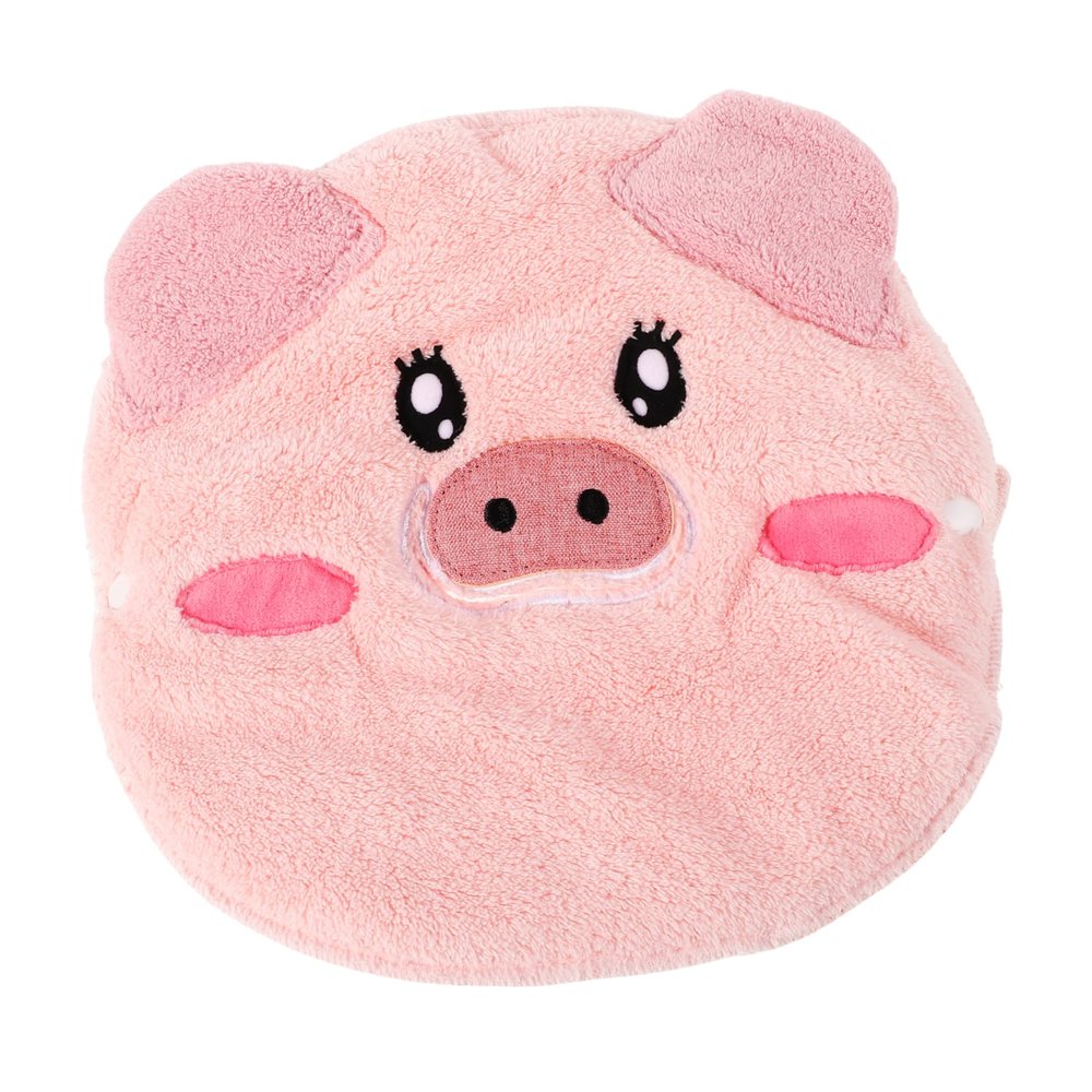 minkissy Reusable Hot Cold Facial Towel Mask for Skincare Cartoon Pig Design Versatile Face Steamer Towel for Spa and Home Use Deep Cleansing Soothing Warm Steam