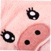BIUDECO Cute Cartoon Pig Design Fleece Face Mask for Skincare Hot Cold Steamer Towel for Women view 3