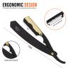 SIZZO Professional Straight Shaving Razor for Men (Black Gold) view 3