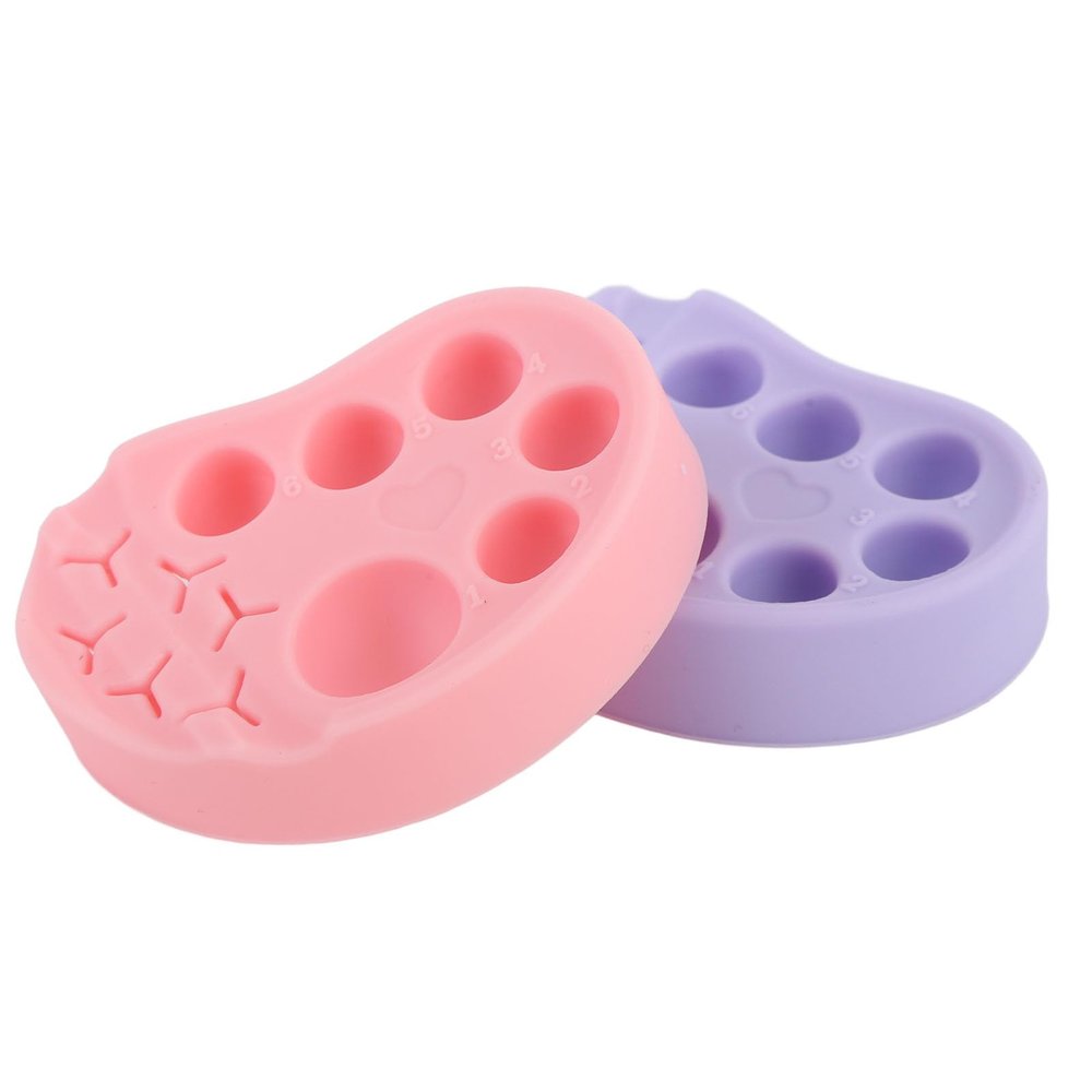 2 Pcs Silicone Palette for Lash Lift, 6 Slots Eyelash Tool, Reusable Cosmetic Mixer for Beauty Professionals, Ideal for Eyelash and Nail Techniques