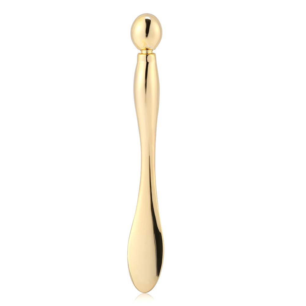 GYZOUKA 1pc Gold Eye Cream Massage Stick,Eye Massager with Makeup Tools,Zinc Alloy Material for Eye Fatigue Relief, Mini Design