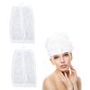2Pcs Net Plopping Adjustable Strap Reusable Drying Curly Hair Net Plopping Bonnet for Home Travel with cotton materials scalp perms view 2