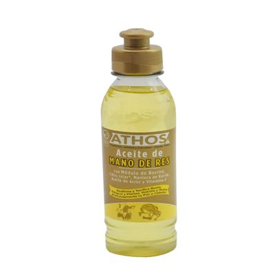 ATHOS Aceite con Mano de Res, Manteca de Karit, 250ml Reafirma y Tonifica Busto, Glteos y Piernas Oil with Beef Hand, Shea Butter, Vitamin E, 250ml. Firms and Tones Bust, Glutes and Legs