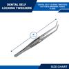 College Cotton Miriam Tweezer Self Locking Pliers Forceps Dental Surgical tools Stainless steel (1 Self-Locking tweezer) view 2