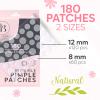 BLOOMORA Invisible Pimple Patches for Face (180 Count), Hydrocolloid Stickers Covers Pimples, Zit Patches for Spot Cover, Clear (2 Sizes - S/L) view 3
