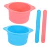 OFFIGAM 2set Silicone Mask Mixing Bowls Set Nonstick Wax Melting Pots with Scrapers Heat-resistant and Easy to Clean for Facial Mask and Diy Beauty Applications view 1