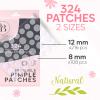 BLOOMORA Invisible Pimple Patches for Face (324 Count), Hydrocolloid Stickers Covers Pimples, Zit Patches for Spot Cover, Clear (2 Sizes - S/L) view 3
