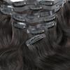 Bella Hair Seamless Clip in Hair Extensions Human Hair Body Wave, 7pcs 165g PU Weft Full Cuticle Aligned Remy Human Hair Extension (Natural Black 22 inch) view 3