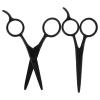 FRCOLOR 2pcs Stainless Steel Grooming Scissors Men Women Beard Shaping Eyebrow Trimming Tool Stylish Design for Precision Grooming view 1