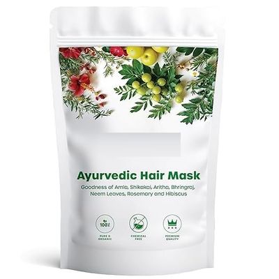 Ayurvedic Hair Mask, Natural & Chemical-Free for Hair-Strength, Conditioning and Hair-Growth