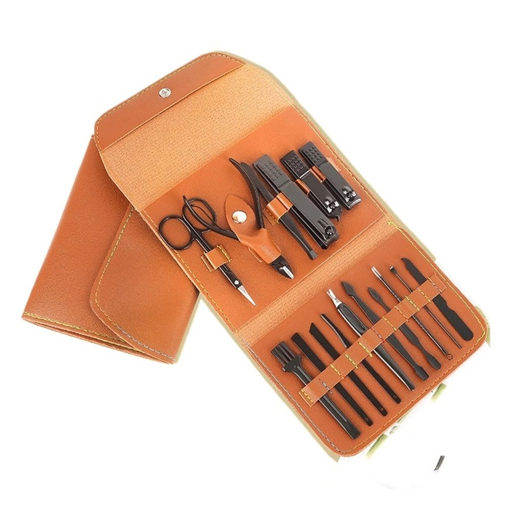 AFPSDLFJDLS Nail Clipper Set 16 Nail Clippers Nail Pliers Manicure Tool Set