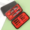AFPSDLFJDLS Beauty and Nail Tools 7-Piece Manicure Clipper Set Black Nail Clipper Set for Home Use view 2