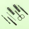 AFPSDLFJDLS Beauty and Nail Tools 7-Piece Manicure Clipper Set Black Nail Clipper Set for Home Use view 4