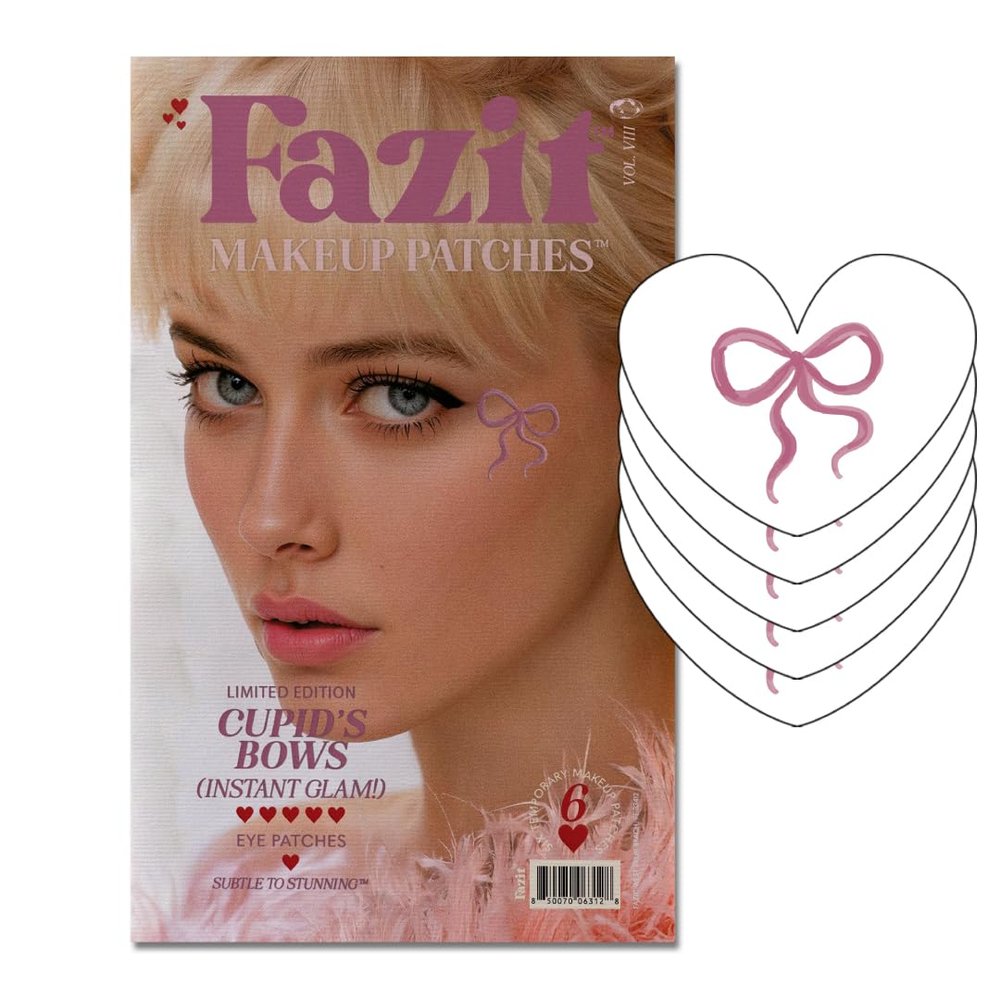 Fazit Makeup Patches - Cupid's Bow Speckles - Glow Up Make-Up Patches - Cute Glitter Makeup Accessories for Women - Cosmetic Glitter for Face