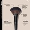 Morphe Fluffy Fan Highlighter Brush - Extra-Wide Makeup Brush with Multifunctional Tip - Cutting-Edge Synthetic Bristles for Product Pickup & Laydown - 100% Vegan - V112 (1 Count) view 3