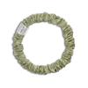 100% Pure Mulberry Silk Super Ultra Thin Scrunchie for Women & Girls  Handmade in USA  22 Momme 6A Grade Silk Hair Tie  Feather-Light & Gentle  Prevents Breakage & Creases  Perfect for Fine Hair & Sleek Styles (Lint) view 1