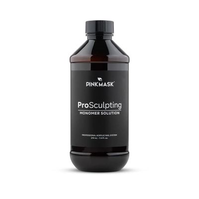 Pink Mask Pro Sculpting Monomer Solution - 219 ml (7.4 Fl. oz) - Flexible Acrylic Nail Sculpting Liquid - Superior Adhesion and Strength