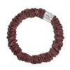 100% Pure Mulberry Silk Super Ultra Thin Scrunchie for Women & Girls  Handmade in USA  22 Momme 6A Grade Silk Hair Tie  Feather-Light & Gentle  Prevents Breakage & Creases  Perfect for Fine Hair & Sleek Styles (Plum) view 1