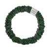 100% Pure Mulberry Silk Super Ultra Thin Scrunchie for Women & Girls  Handmade in USA  22 Momme 6A Grade Silk Hair Tie  Feather-Light & Gentle  Prevents Breakage & Creases  Perfect for Fine Hair & Sleek Styles (Emerald Green) view 1