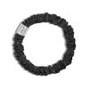 100% Pure Mulberry Silk Super Ultra Thin Scrunchie for Women & Girls  Handmade in USA  22 Momme 6A Grade Silk Hair Tie  Feather-Light & Gentle  Prevents Breakage & Creases  Perfect for Fine Hair & Sleek Styles (Black) view 1
