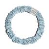 100% Pure Mulberry Silk Super Ultra Thin Scrunchie for Women & Girls  Handmade in USA  22 Momme 6A Grade Silk Hair Tie  Feather-Light & Gentle  Prevents Breakage & Creases  Perfect for Fine Hair & Sleek Styles (Sky Blue) view 1