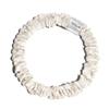 100% Pure Mulberry Silk Super Ultra Thin Scrunchie for Women & Girls  Handmade in USA  22 Momme 6A Grade Silk Hair Tie  Feather-Light & Gentle  Prevents Breakage & Creases  Perfect for Fine Hair & Sleek Styles (Cream) view 1