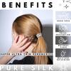 100% Pure Mulberry Silk Super Ultra Thin Scrunchie for Women & Girls  Handmade in USA  22 Momme 6A Grade Silk Hair Tie  Feather-Light & Gentle  Prevents Breakage & Creases  Perfect for Fine Hair & Sleek Styles (Cream) view 3