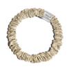 100% Pure Mulberry Silk Super Ultra Thin Scrunchie for Women & Girls  Handmade in USA  22 Momme 6A Grade Silk Hair Tie  Feather-Light & Gentle  Prevents Breakage & Creases  Perfect for Fine Hair & Sleek Styles (Caramel) view 1