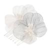 BIUDECO Bridal Petal Hair Comb Wedding Hairstyle Accessory Elegant Headpiece for Brides view 1