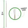 6 Cotton-Tipped Wood Applicators, 10,000 Non-Sterile Swabsticks, 100 Applicators Per Pouch, Ideal for Medication, Cleaning Skin, Medical Applications, Arts & Crafts and More view 2