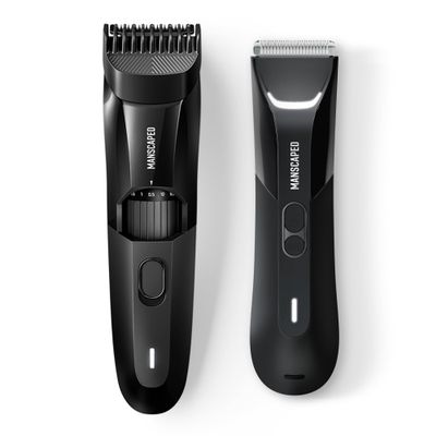 MANSCAPED The Beard & Body Bundle 4.0 PRO Contains: The Beard Hedger Adjustable Length Precision Trimmer and The Lawn Mower 4.0 PRO Men's Waterproof Electric Groin & Body Hair Trimmer