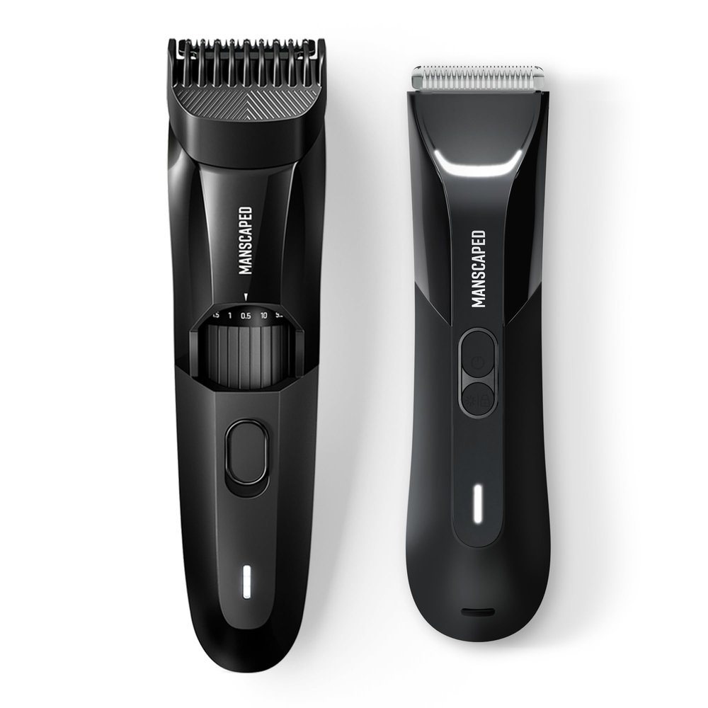 MANSCAPED The Beard & Body Bundle 4.0 PRO Contains: The Beard Hedger Adjustable Length Precision Trimmer and The Lawn Mower 4.0 PRO Men's Waterproof Electric Groin & Body Hair Trimmer