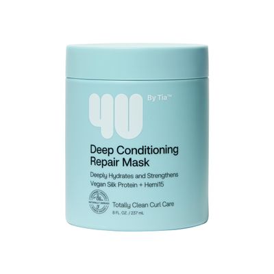 4U by Tia Deep Conditioning Hair Mask - Gardenia Hemi-15 Hair Mask for Damaged Hair - Sulfate-Free & Paraben-Free Deep Conditioner for Curly, Coily, Kinky Hair (8 fl oz)