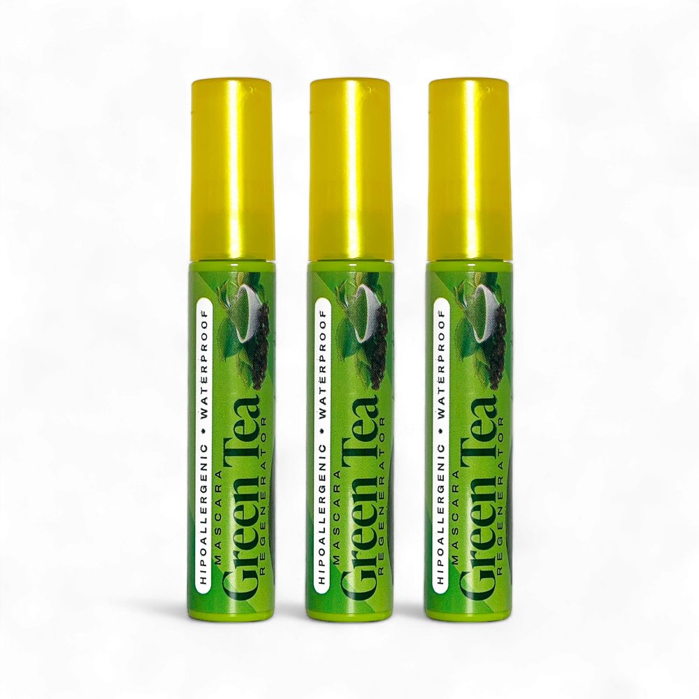 Clevone | Mascara Green Tea | Waterproof | Regenerator | High Volume | 3D Effect | | Hypoallergenic | 3 PACK
