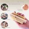 Bamboo Nail Brush (2 Pack), Natural Wooden Double-Sided Scrub Brush with Firm Sisal Bristles, Perfect for Fingernails & Toenails, Eco-Friendly Nail Cleaner for Bathroom & Travel, Durable & Easy to Use view 3