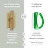 Bamboo Nail Brush (2 Pack), Natural Wooden Double-Sided Scrub Brush with Firm Sisal Bristles, Perfect for Fingernails & Toenails, Eco-Friendly Nail Cleaner for Bathroom & Travel, Durable & Easy to Use view 4