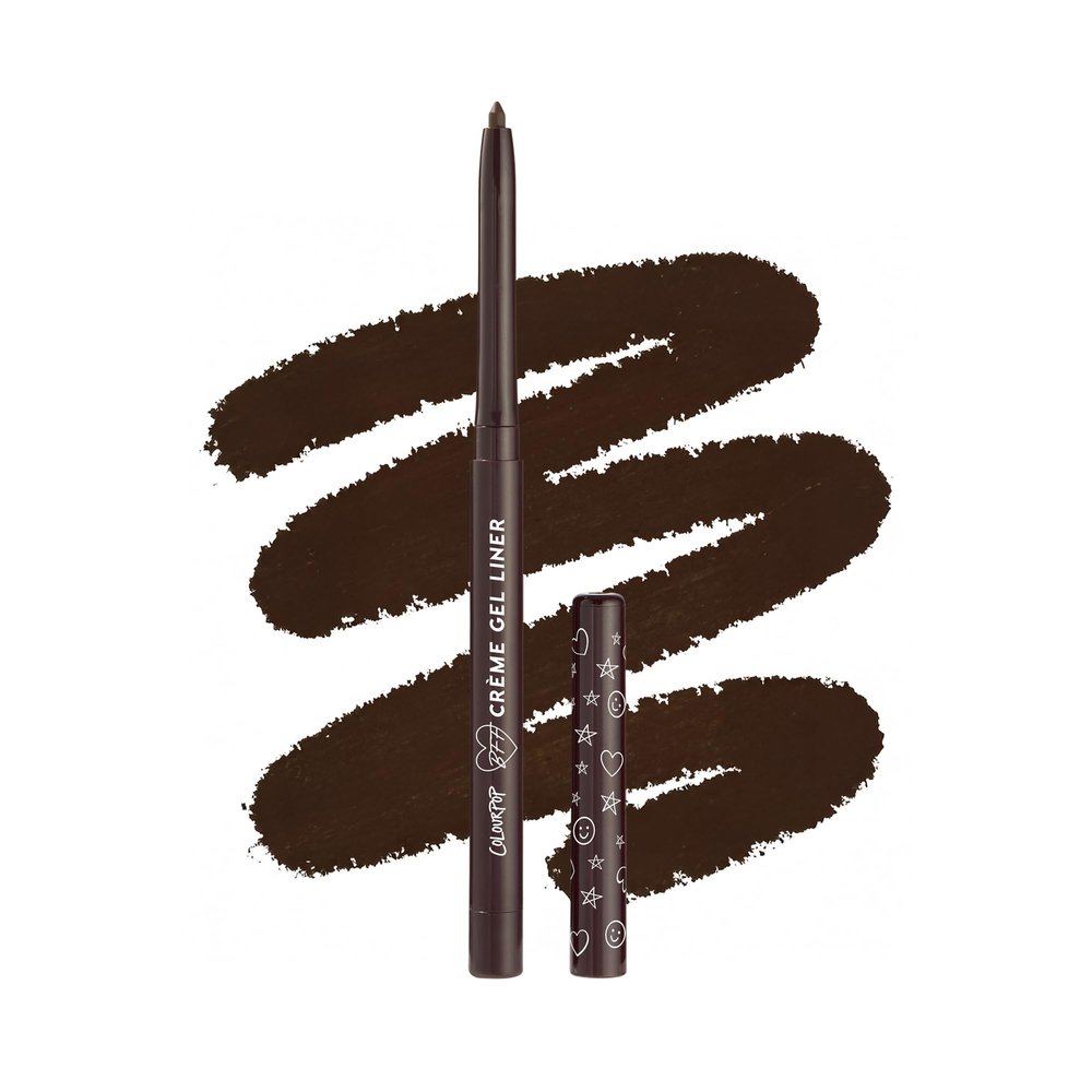 ColourPop Crme Gel Waterproof Eyeliner - 18HR Wear, Ultra-Pigmented Eyeliner Pencil with Matte & Metallic Finishes - Smudge-Proof, Vegan & Cruelty-Free - Brew HaHa (0.01 oz)