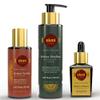 EKMIVEDA Hair Growth Set With Ayurvedic Herbs- Amla, Bhringraj, Castor, Rosemary For Hair Growth. Sulfate Free Hair Thickening Product,3 Pcs - Oil, Shampoo & Serum, 8.45 Fl Oz view 1