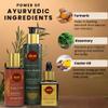 EKMIVEDA Hair Growth Set With Ayurvedic Herbs- Amla, Bhringraj, Castor, Rosemary For Hair Growth. Sulfate Free Hair Thickening Product,3 Pcs - Oil, Shampoo & Serum, 8.45 Fl Oz view 4