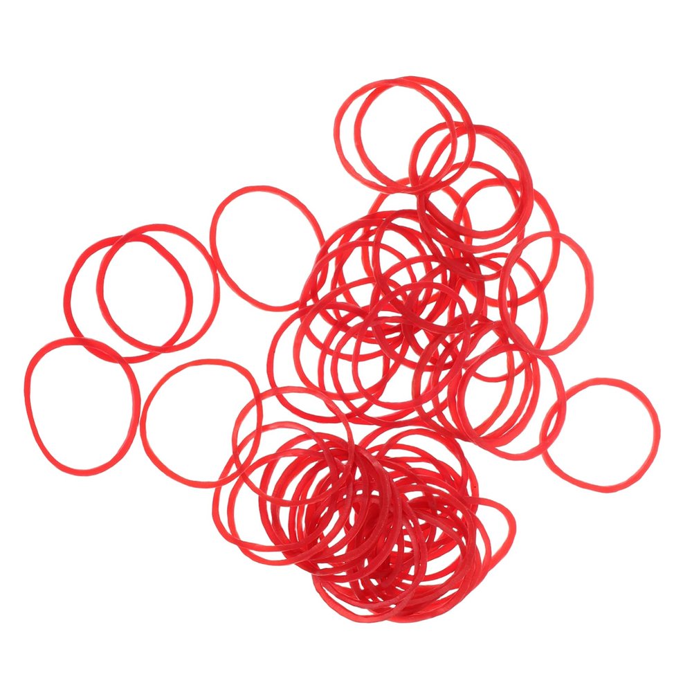 Beatifufu High Temperature Resistant Hair Rubber Bands Non-slip Elastic Ties for Salon Perming Diy Styling Chic Design for Easy Identification