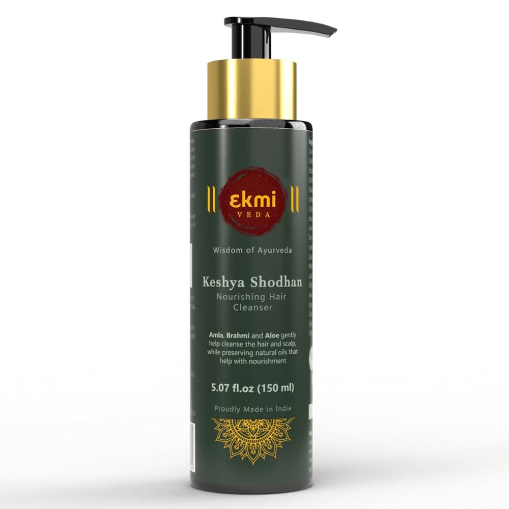 EKMIVEDA Ayurvedic Hair Growth Sulfate Free Shampoo With Reetha, Shikakai, Bhringraj, Amla For Hair Loss Control. Hair Regrowth Treatment For Women & Men. Hair Thickening Rosemary Shampoo, 5.07 Fl Oz