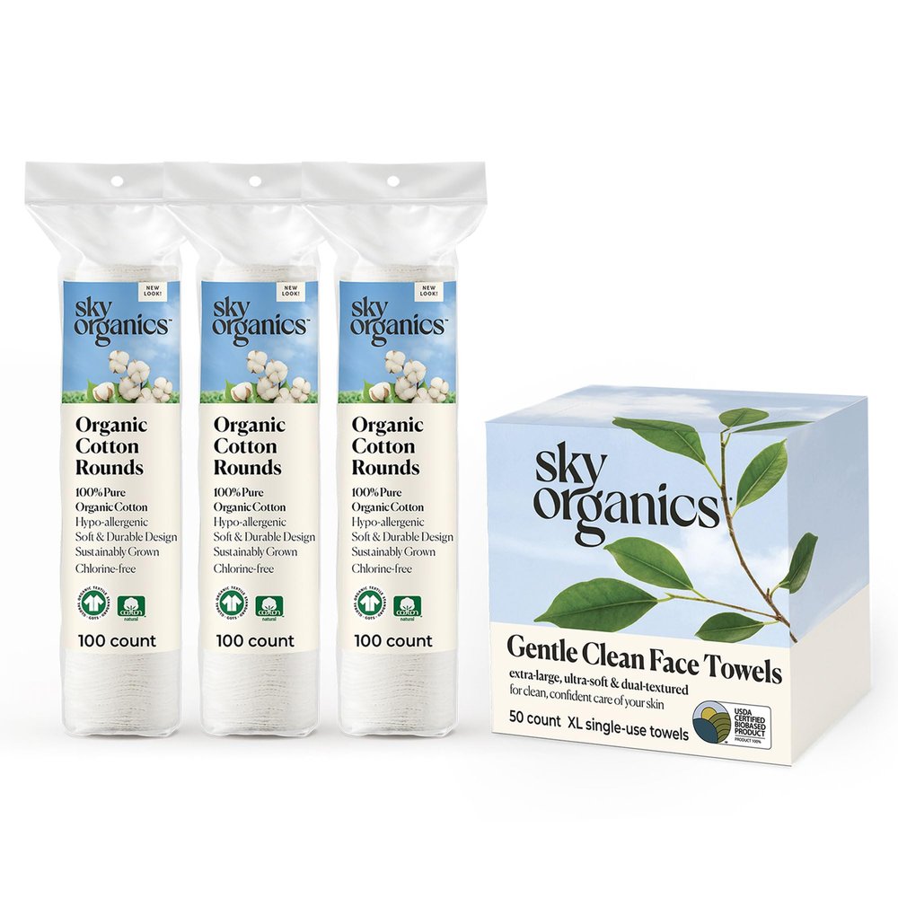 Cotton Rounds & Gentle Clean Face Towels