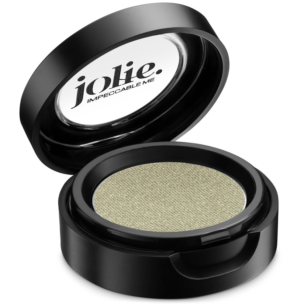 Jolie Cosmetics Powder Pressed Eyeshadows Matte, Metallic, Pearl Shimmer - Cruelty Free, Vegan, Single Pan Eyeshadow 1.48g Earth Tones (Guacamole)