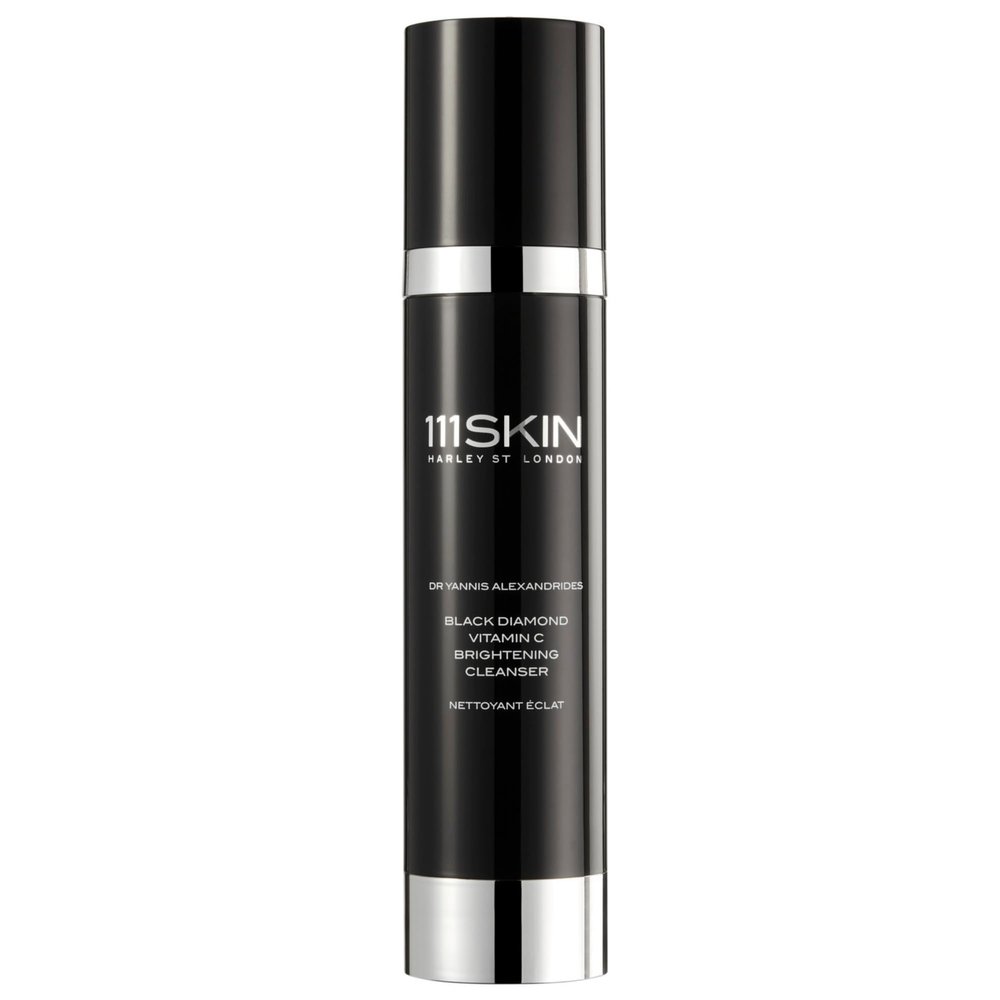 111SKIN Black Diamond Vitamin C Cleanser Face Wash for All Skin Types, Foaming Facial Cleanser with Peptidic Microalgae Complex for Dull Uneven Skin Tone & Dark Spots 3.4 fl oz