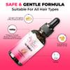 BE BEAUTIFUL EXTENSIONS Hair Growth Oil - Ginger Scented, Pink, Unisex Adult, Promotes Thick Long Hair Growth, Suitable For All Hair Types, Vegan & Cruelty-Free view 3