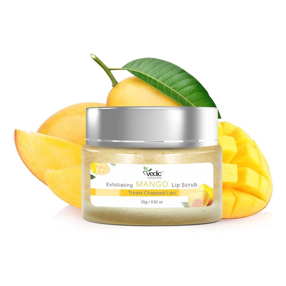 Naturals Exfoliating Mango Lip Scrub Chapped Lips & Reduces Pigmentation Enriched With Mango Butter, Kokum Butter & Shea Butter 15gm