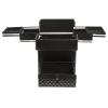 ATOLOMOTOR Professional Makeup Trolley,Portable Aluminum Cosmetic Train Case with Drawers&4 Wheel,Hairdressing Suitcase Organizer for Beauty/Hair Salon (Black) view 4
