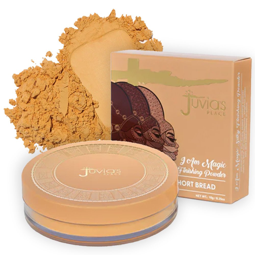 Juvia's Place I Am Magic Silky Finishing Powder - Short Bread Lightweight Loose Face Powder for Women, Makeup for Under Eye & Face - Talc & Paraben Free - Flawless Matte Finish for Everyday Use