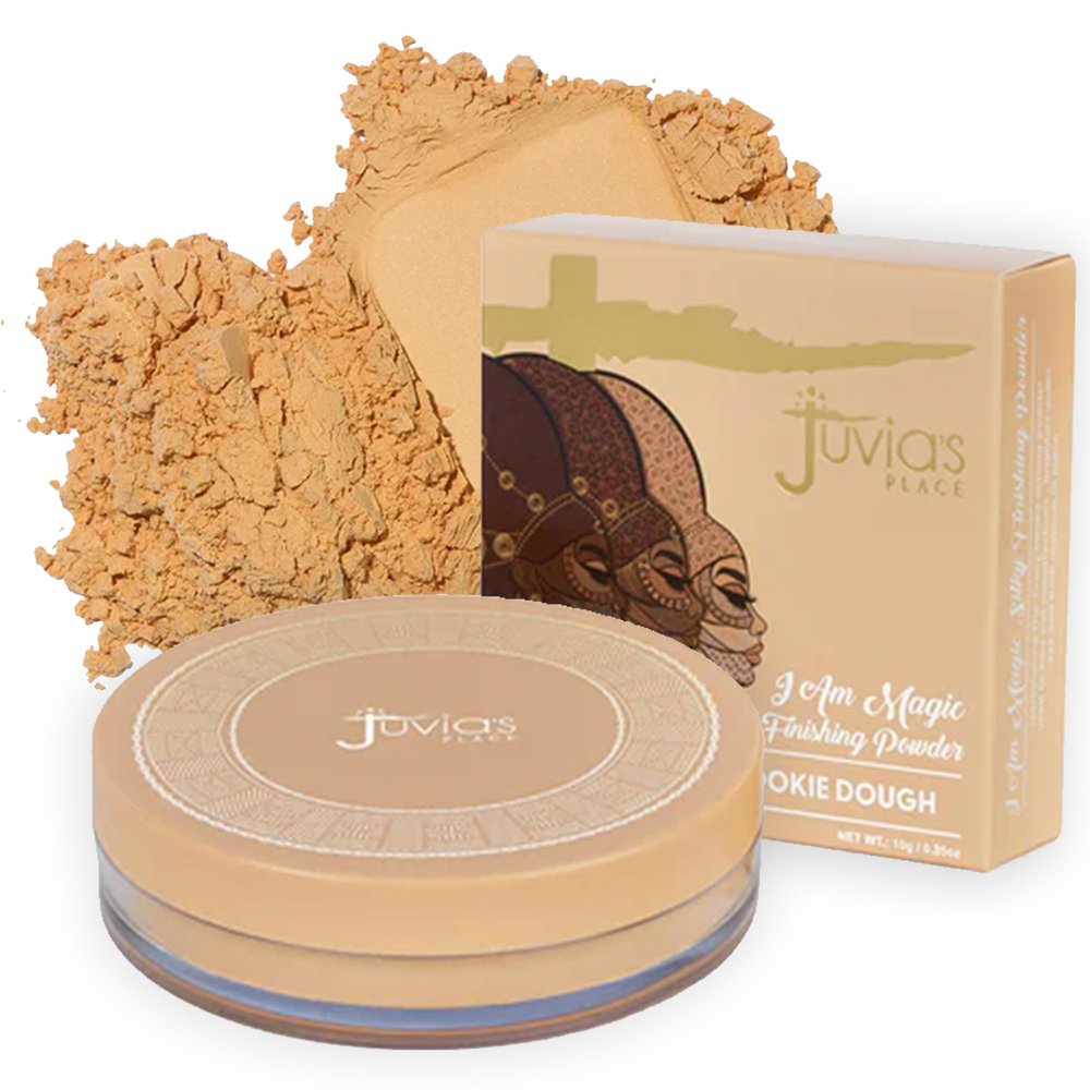 Juvia's Place I Am Magic Silky Finishing Powder - Cookie Dough Lightweight Loose Face Powder for Women, Makeup for Under Eye & Face - Talc & Paraben Free - Flawless Matte Finish for Everyday Use
